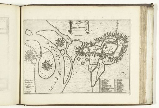 Map of Strasbourg, 1726