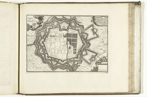 Map of Landau, 1726
