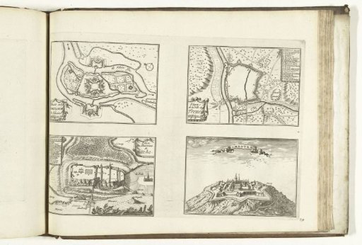 Maps of Fort Louis, Trier, Biche and Homburg, 1726