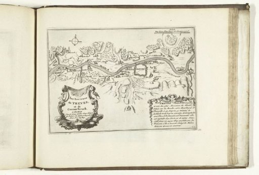 Map of the surroundings of Trier, 1726