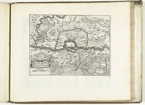 Map of the surroundings of Frankfurt am Main, 1726