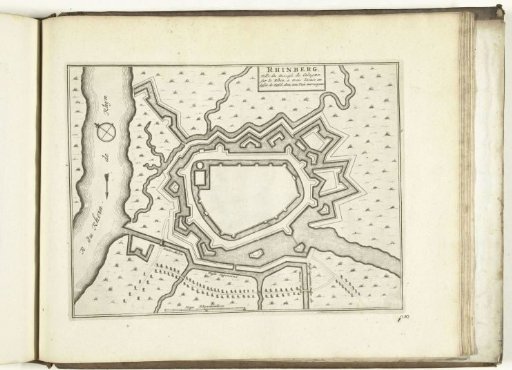 Map of Rheinberg, 1726