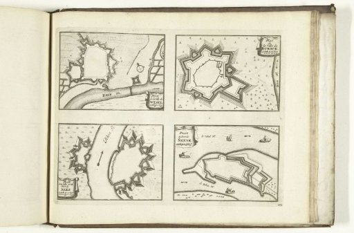 Maps of Wesel, Burick, Rees and Schenckenschans, 1726