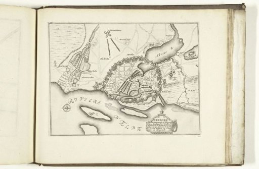 Map of Hamburg, 1726