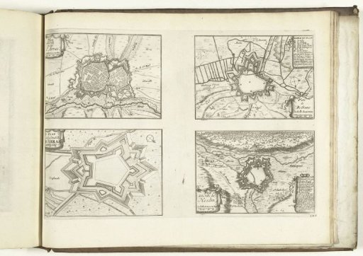 Plans of Arras, Béthune, and Hesdin, 1726