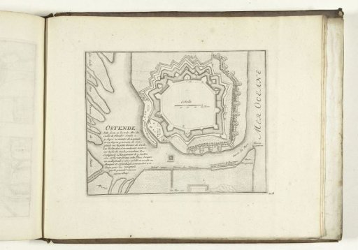 Map of Ostend, 1726