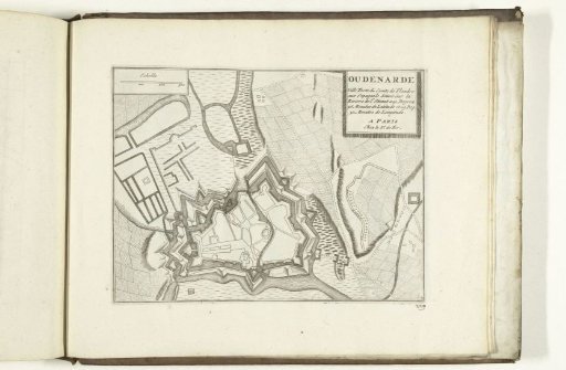 Map of Oudenaarde, 1726