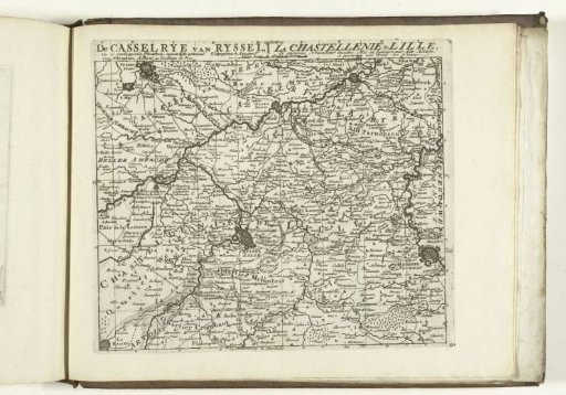 Map of the Casselry of Lille, 1726