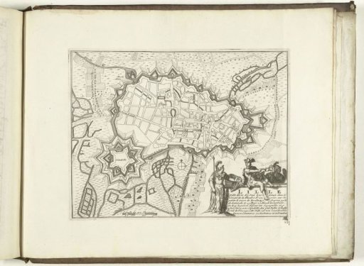 Map of Lille, 1726
