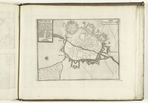 Map of Tournai, 1726