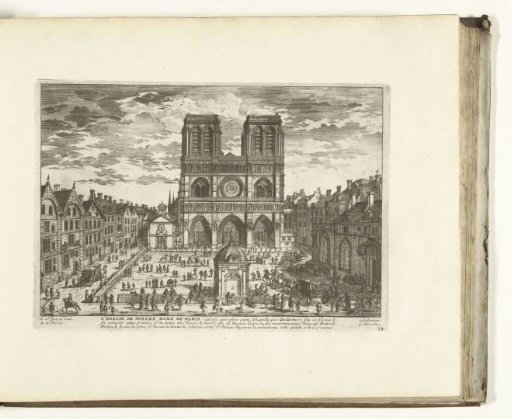 View of Notre-Dame in Paris, 1726