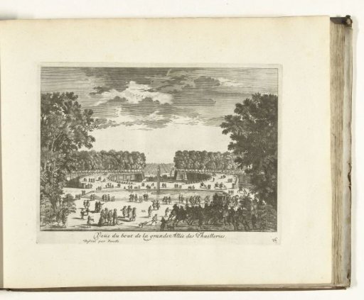 View of the Tuileries in Paris, 1726