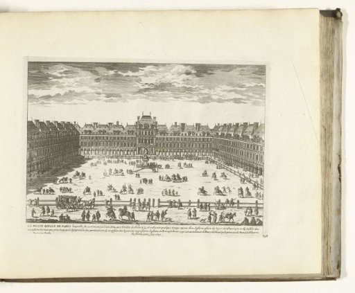 View of the Palace of the Louvre in Paris, 1726
