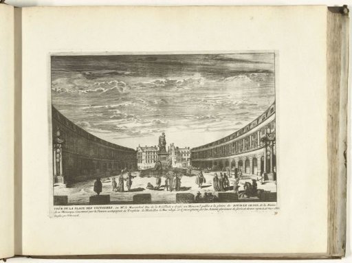 View of the Place des Victoires in Paris, 1726