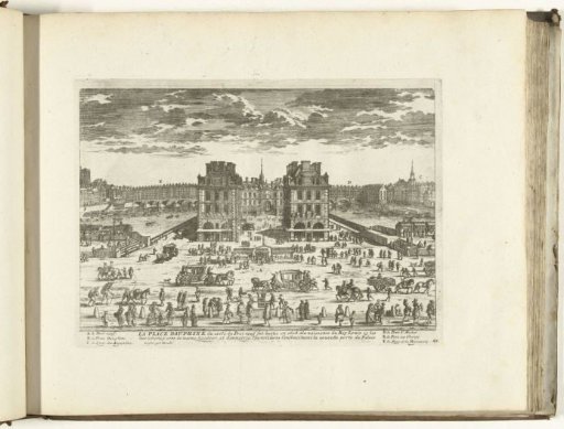 View of the Place Dauphine in Paris, 1726