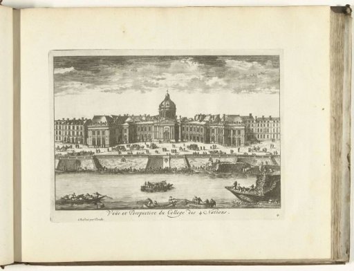View of the Collège des Quatre-Nations in Paris, 1726