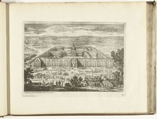 View of the Hôtel des Invalides in Paris, 1726