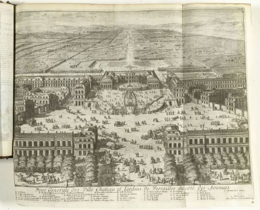 View of the palace and gardens of Versailles, 1726