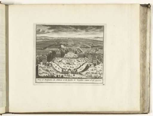 View of the palace and gardens of Versailles, 1726