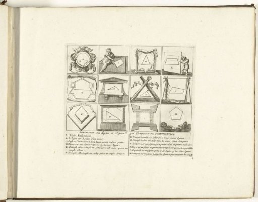 First plate with figures in fortification, 1726