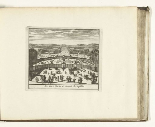 View of the squares and avenues of the Palace of Versailles, 1726