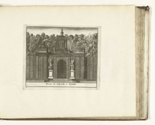 Garden house in the maze of the Palace of Versailles, 1726