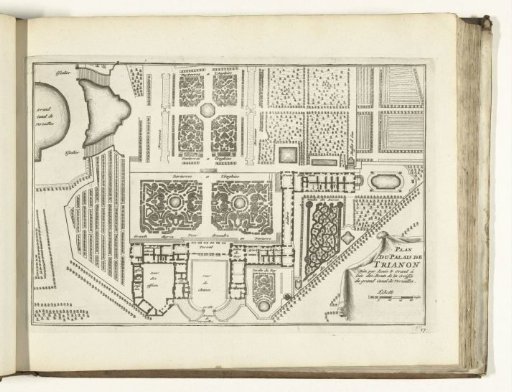 Plan of the Grand Trianon with its gardens, 1726