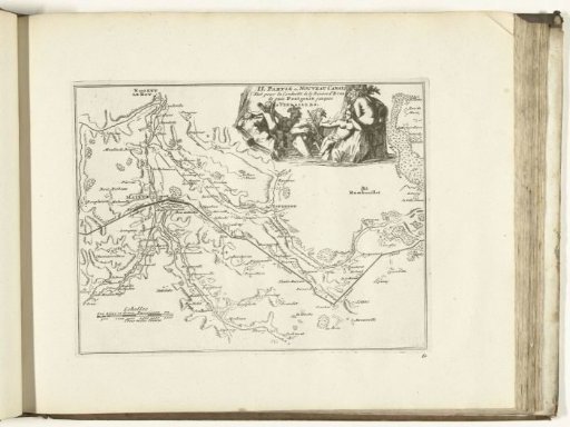 Map of the new canal from Pontgouin to Versailles (Part II), 1726