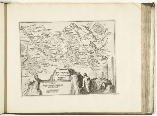 Map of the new canal from Pontgouin to Versailles (Part III), 1726