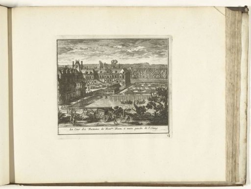 View of the Cour de la Fontaine in the Palace of Fontainebleau, 1726