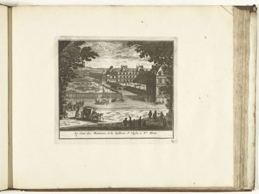 View of the Cour de la Fontaine in the Palace of Fontainebleau, 1726
