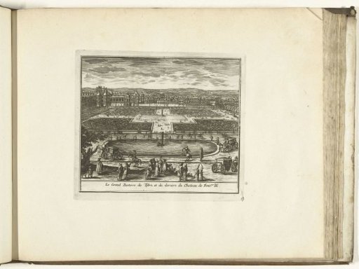 View of the Parterre and the Bassin de Tibre in the Palace of Fontainebleau, 1726