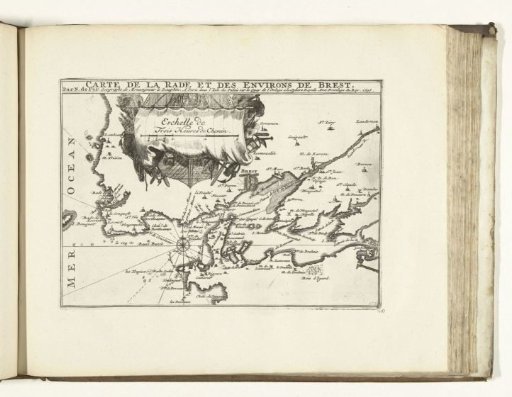 Map of the coast near Brest, 1726