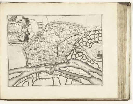 Plan of Rouen, 1726