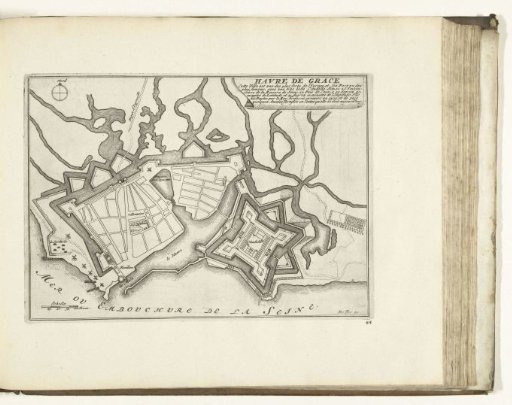 Map of Le Havre, 1726