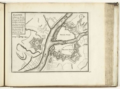 Map of Bayonne, 1726