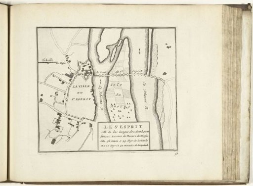Map of Pont-Saint-Esprit, 1726