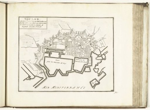 Map of Toulon, 1726