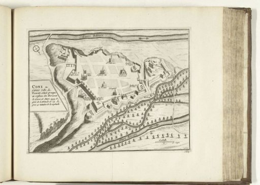 Plan of Cuneo, 1726