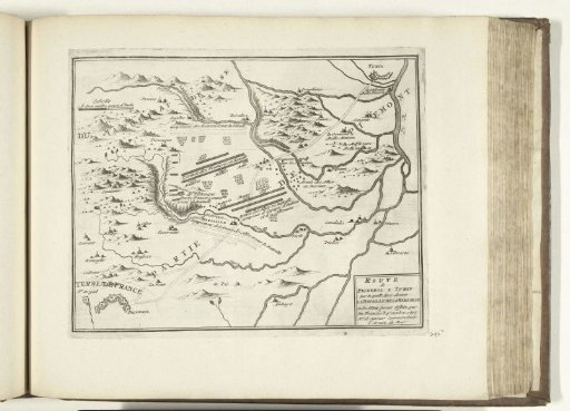 Map of the Battle of Marsaglia, 1693