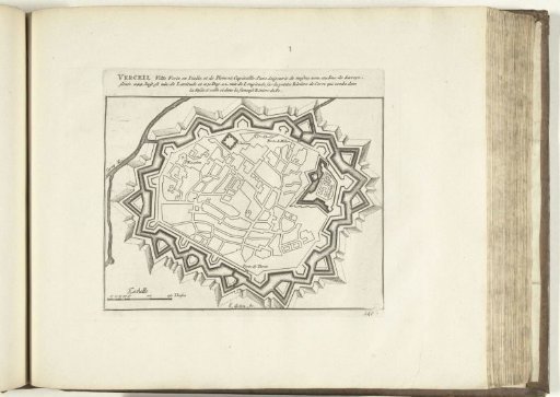 Plan of Vercelli, 1726