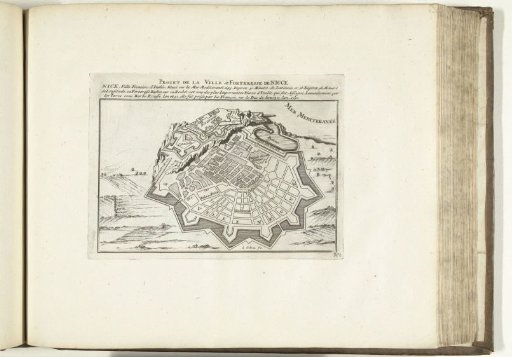 Plan of Nice, 1726