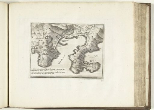 Map of Villefranche-sur-Mer and Surroundings, 1726