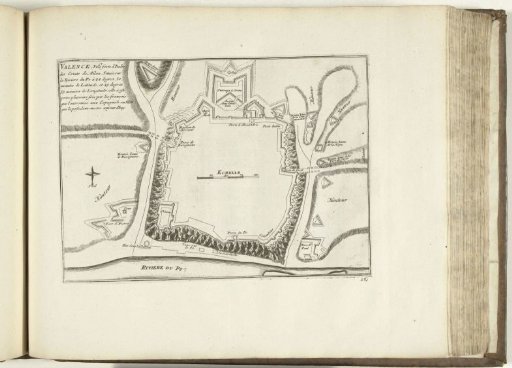Plan of Valenza, 1726