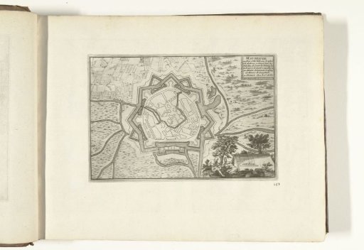 Map of Maubeuge, 1726