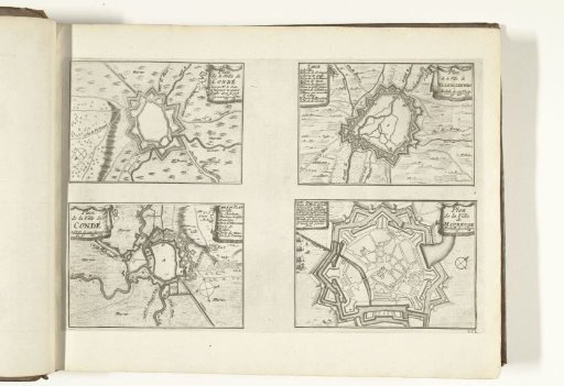 Maps of Condé, Valenciennes and Maubeuge, 1726