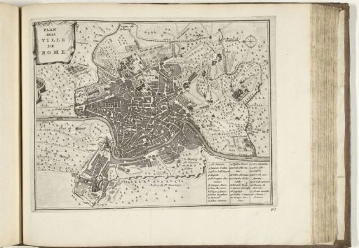 Map of Rome, 1726