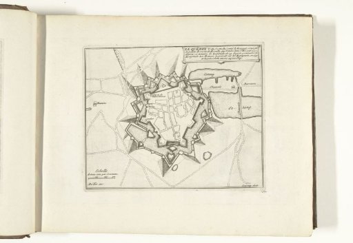 Map of Le Quesnoy, 1726