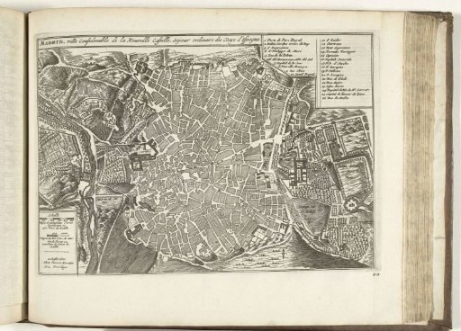 Map of Madrid, 1726