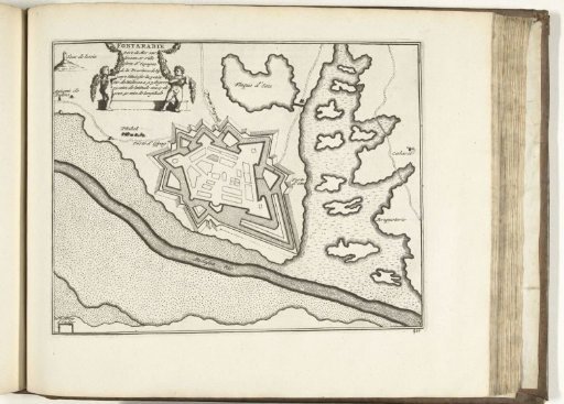 Map of Fuenterrabía, 1726